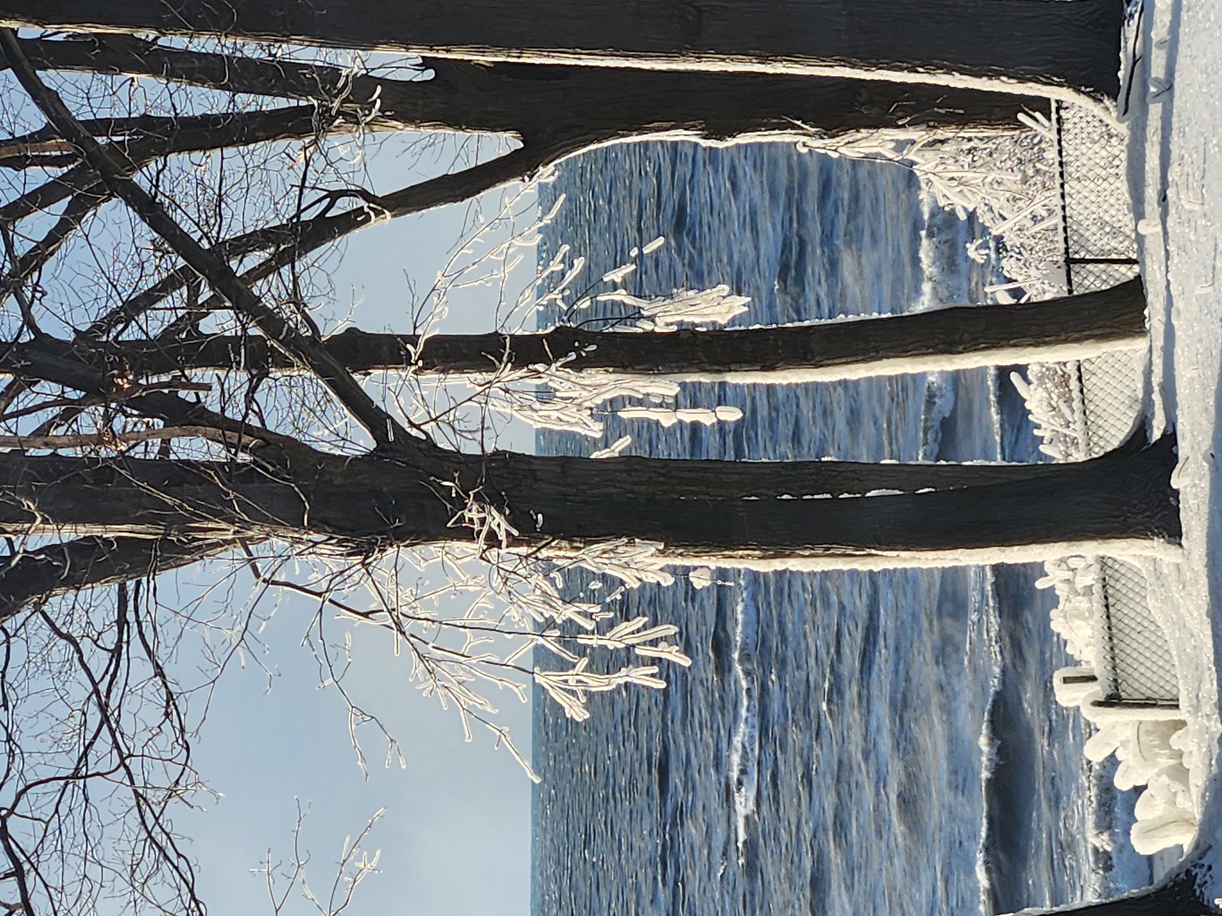 Winter View on Erie Sunset